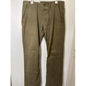 Hayes Beige Chino Pants‎ SF CA Casual Canvas Size 34X32